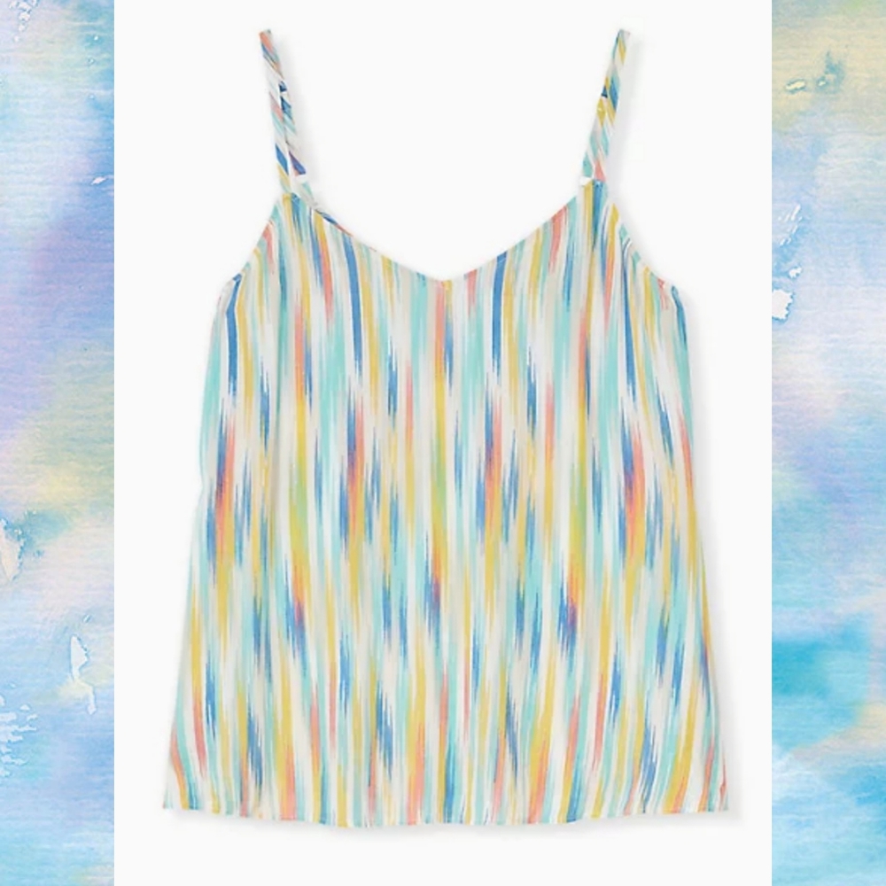 Torrid Sophie Crinkled Gauze Swing Cami Tank NWT